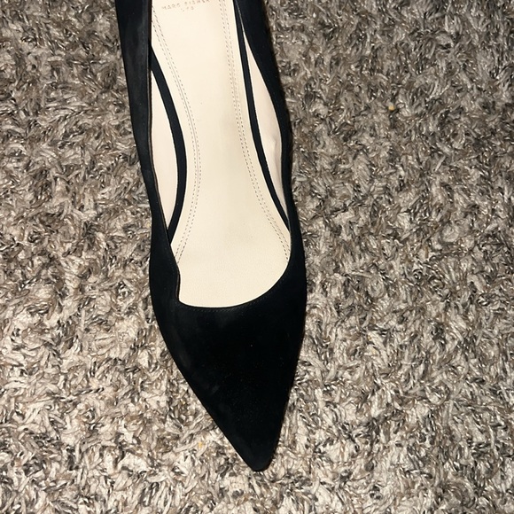 Black Mark Fisher pointed toe block heel size 11 - Picture 6 of 12